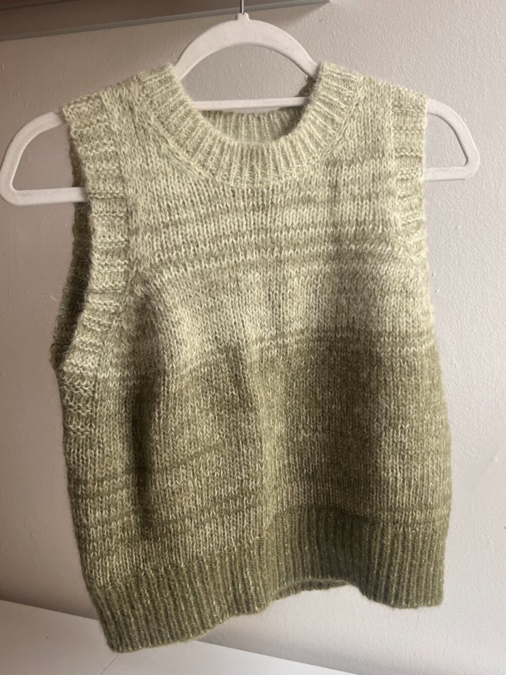 TOAST Green Wool Sweater Vest Size Small - Picture 3 of 7